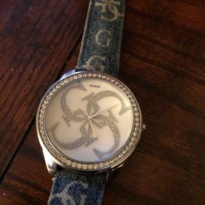 Vintage Guess denim watch